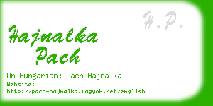 hajnalka pach business card